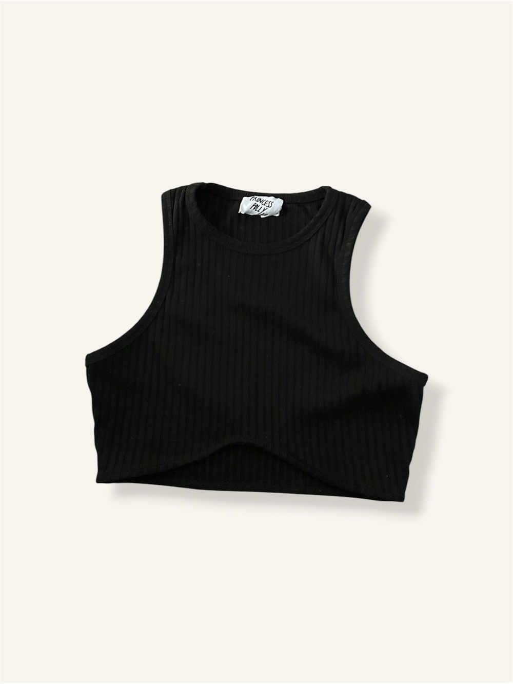 Princess Polly Ellie Ribbed Cropped Tank